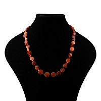 Western Asiatic Carnelian and Gold Bead Necklace