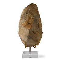 Large Stone Age Acheulean Flint Handaxe