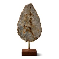 Large Stone Age Mousterian Flint Handaxe