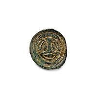 Anglo-Saxon Bronze Button Brooch