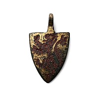 Medieval Knight's Enamelled Bronze Heraldic Horse Harness Pendant