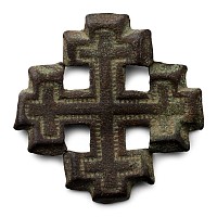 Medieval Bronze Knight's Holy Sepulchre Badge