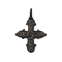 Byzantine Bronze Cross Pendant