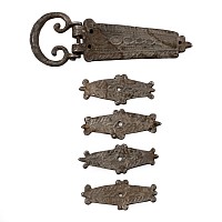 Roman Silver Military Belt Buckle with Mounts