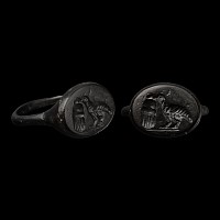 Greek Bronze Ring with Bird