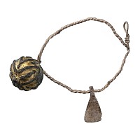 Celtic Silver Twisted Bracelet with Pendants