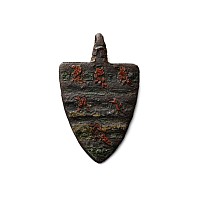Medieval Knight's Bronze 'Pembroke Earls of Valence' Heraldic Horse Harness Pendant