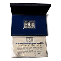 The Post Office Official Silver Jubilee Commemorative Stamp Edition Silver Ingot and First Day Cover.