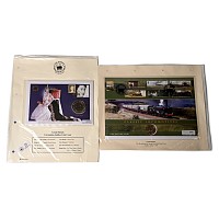 Great Britain. Windsor, Group of Two [2] Elizabeth II Coin and Stamp First Day Covers.