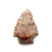 Large Stone Age Flint Arrowhead