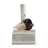 Andradite Garnet and Aquamarine Crystal Mineral Display Specimen