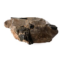 Tourmaline Crystals on Quartz Mineral Display Specimen