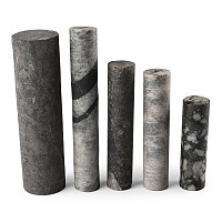 Granite Core Sample Mineral Display Specimen Group