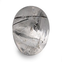 Rutilated Quartz Crystal Egg Mineral Display Specimen