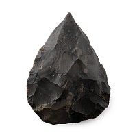 British Stone Age Knapped Flint Axehead