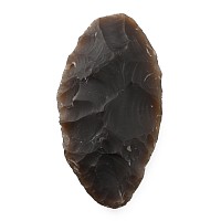 British Stone Age Knapped Flint Ovate Knife