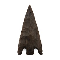 Large British Stone Age Knapped Flint Barbed and Tanged Arrowhead