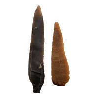 British Stone Age Knapped Flint Knife Blade Group