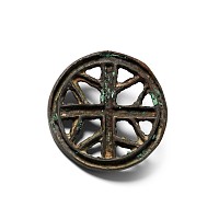 West Central Asian Bronze Stamp Seal with Cross
