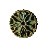 West Central Asian Bronze Stamp Seal with Quadrate Cross