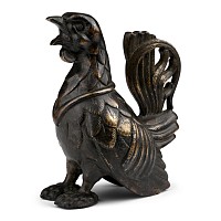Medieval Bronze Aquamanile in the Shape of a Capercaillie