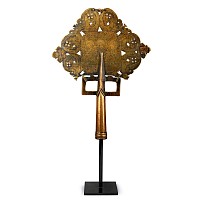 Medieval Brass Cross with The Trinity and Archangels