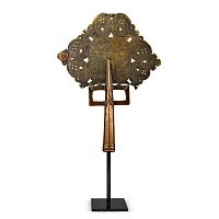 Medieval Brass Cross with The Trinity and Archangels