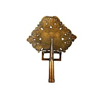 Medieval Brass Cross with The Trinity and Archangels