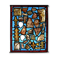Medieval Stained Glass 'Panneau D'Antiquaire' Panel