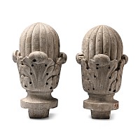 Marble Sculptured Carpet Weight Pair
