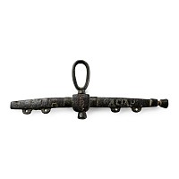 Medieval Bronze Purse Bar with Niello Inlay