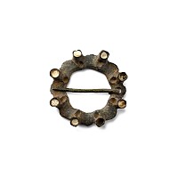 Medieval Bronze Turret Ring Brooch