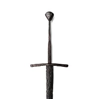 Massive Medieval Iron Two-Handed Knight's Sword with Crosses on Guard