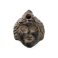 Roman Steatite Head of Eros Pendant