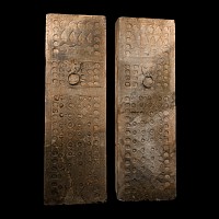 Chinese Pair of Terracotta Han Tomb Doors