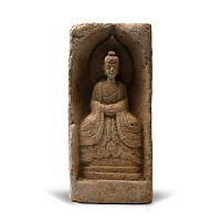 Chinese Wei Terracotta Buddha Brick