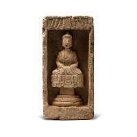 Chinese Wei Terracotta Buddha Brick