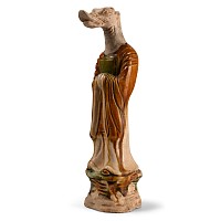 Chinese Sancai Style Glazed Terracotta Zodiac Figure