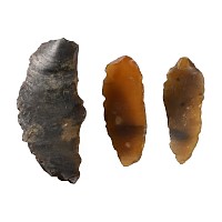 Stone Age Flint Single-Faced Knife Group
