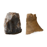 Stone Age Flint Scraper and Chisel Group