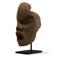 Pre-Columbian Veracruz Stone Hacha in the Form of Xipe Totec Deity
