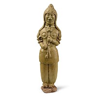 Large and Finely Modelled Chinese Figure of a Warrior