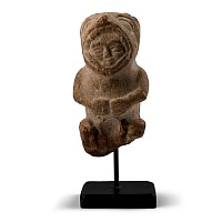 Aztec Stone Seated Figure