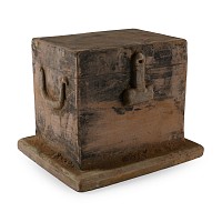 Chinese Ming Glazed Terracotta Model Chest