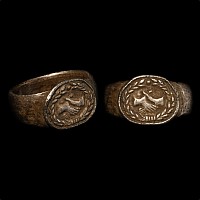 Roman Silver Ring with Clasped Hands