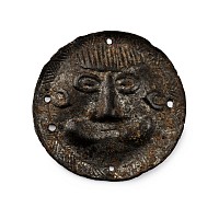 Celtic Silver Plaque with Face