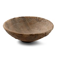South Arabian Alabaster Bowl with Decorations