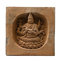 Chinese Song Terracotta Tile with Mahakala