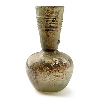 Roman Glass Flask with Trail