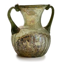 Roman Glass Two-Handled Jar